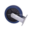 8 inch Blue Rubber Wheel Rigid Caster